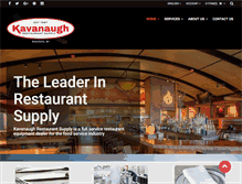 Tablet Screenshot of kavanaughrestaurantsupply.com